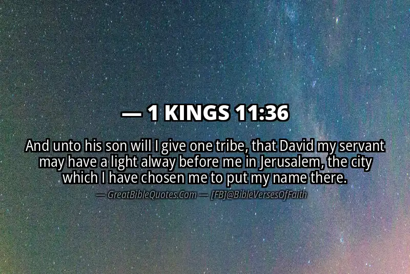 1 KINGS 11:36 Verse