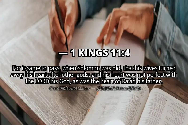 1 KINGS 11:4 Verse