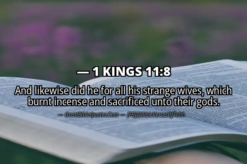 1 KINGS 11:8 Verse