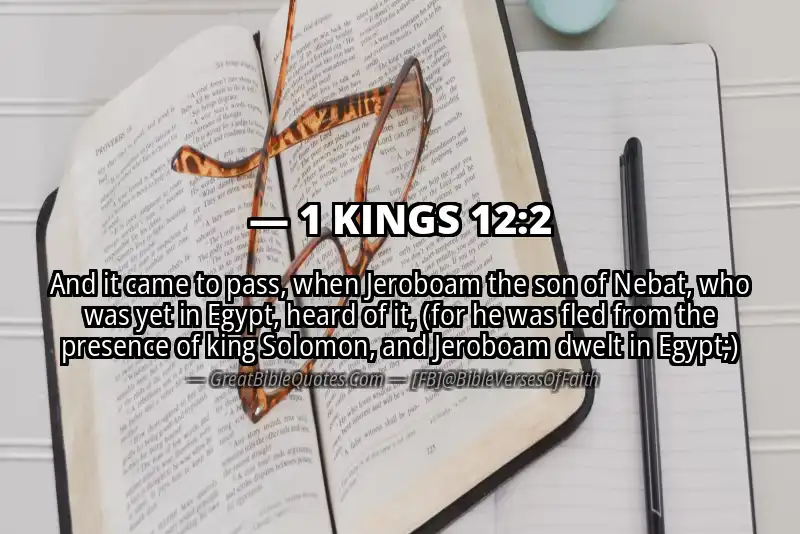 1 KINGS 12:2 Verse