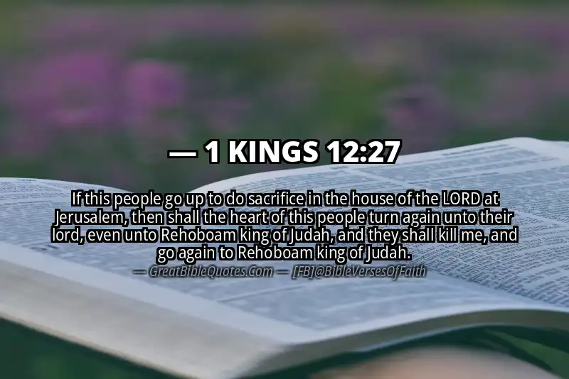 1 KINGS 12:27 Verse