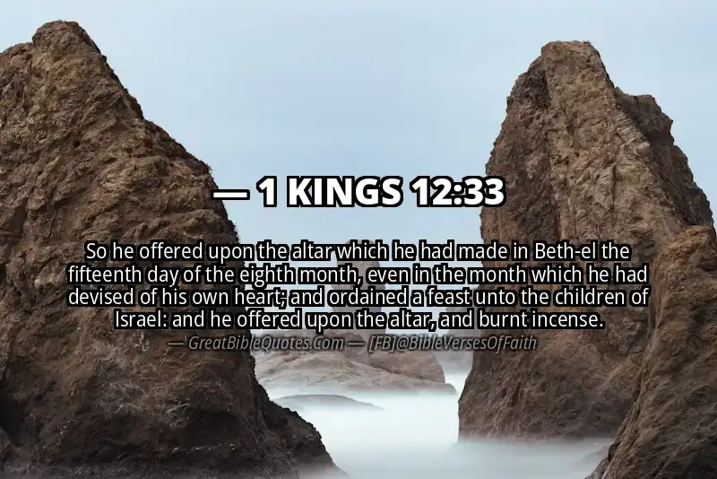 1 KINGS 12:33 Verse