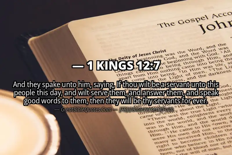 1 KINGS 12:7 Verse Image