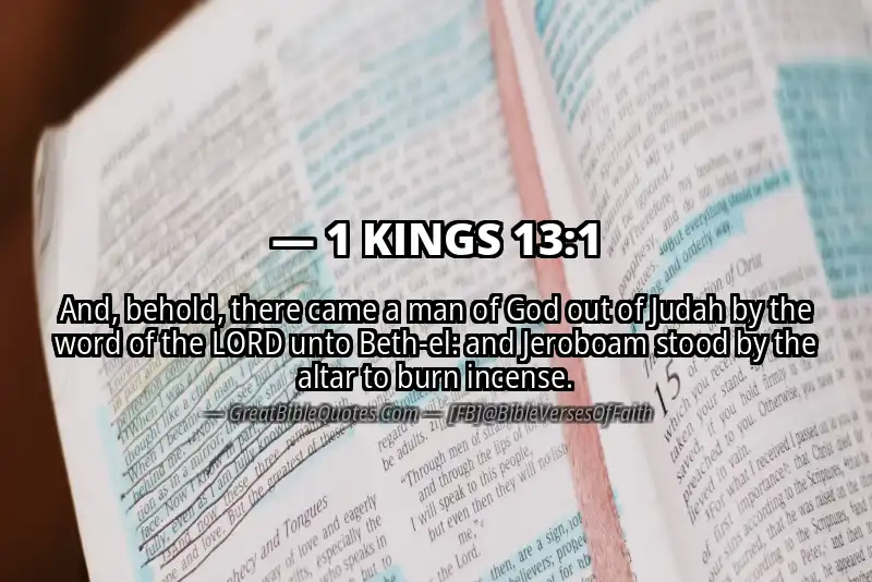 1 KINGS 13:1 Verse