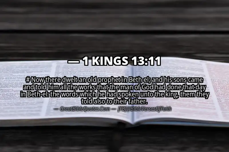 1 KINGS 13:11 Verse