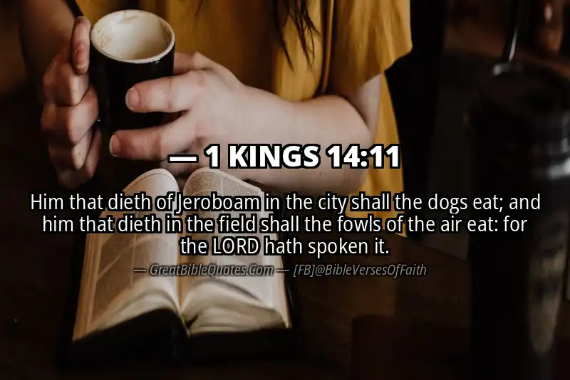 1 KINGS 14:11 Verse