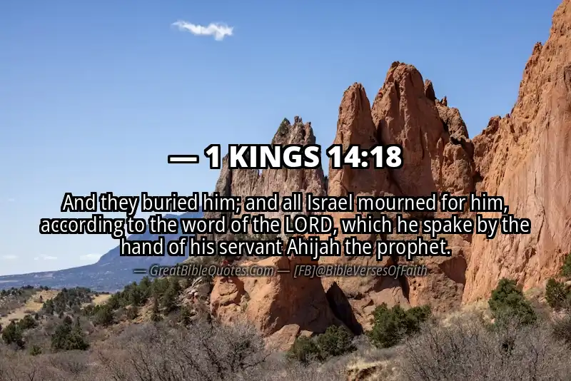 1 KINGS 14:18 Verse