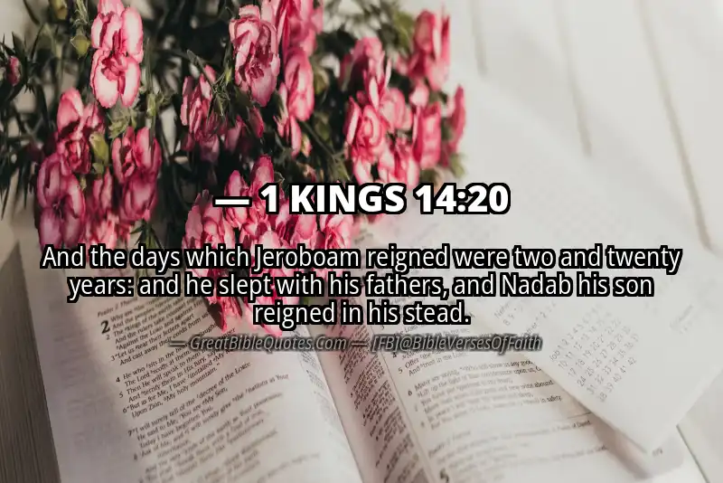 1 KINGS 14:20 Verse