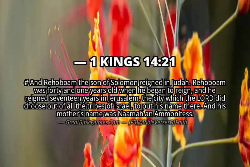 1 KINGS 14:21 Verse