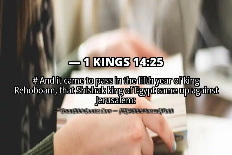 1 KINGS 14:25 Verse