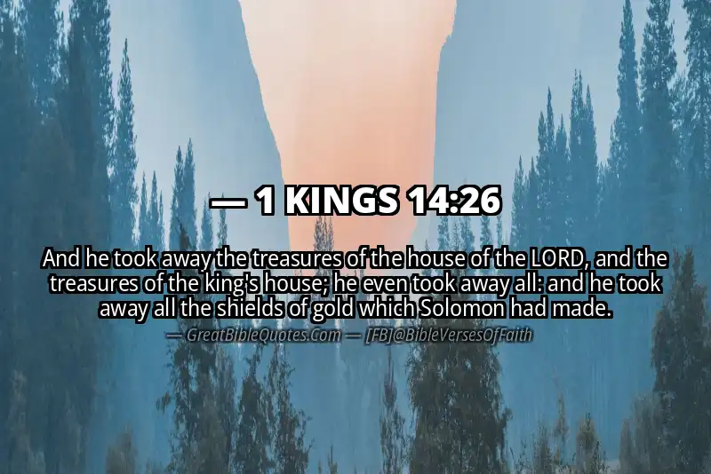 1 KINGS 14:26 Verse