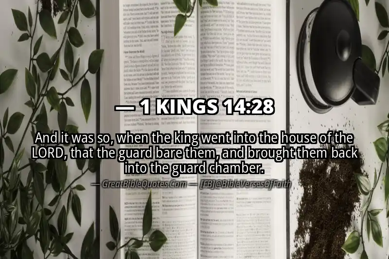 1 KINGS 14:28 Verse Image