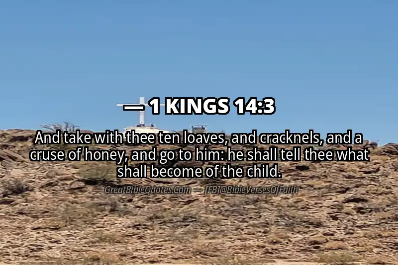 1 KINGS 14:3 Verse