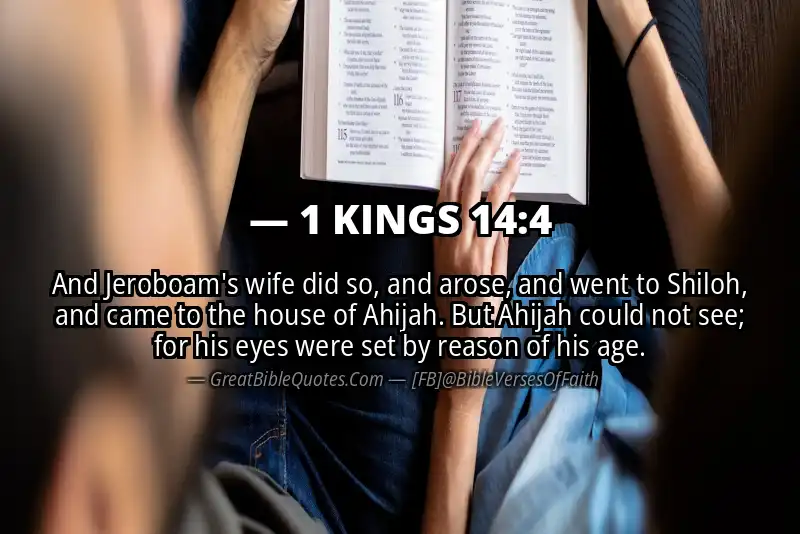 1 KINGS 14:4 Verse