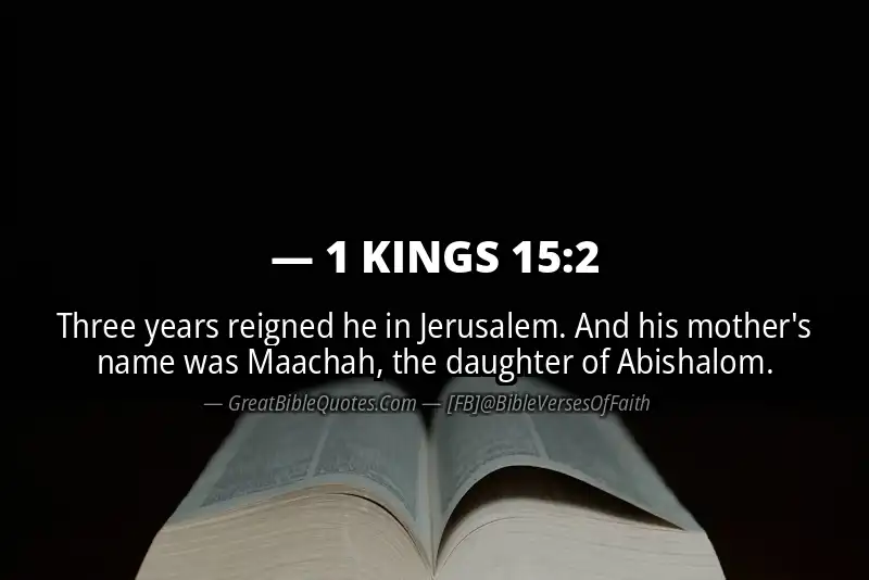 1 KINGS 15:2 Verse