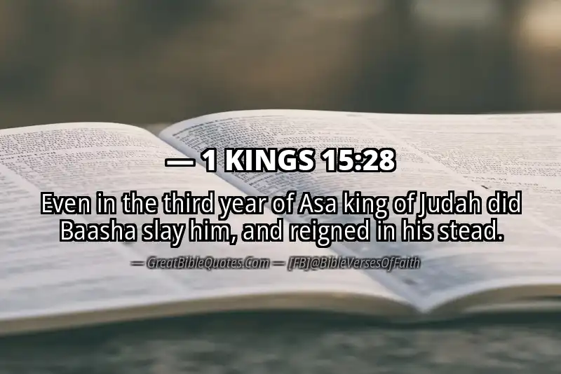 1 KINGS 15:28 Verse