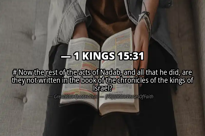 1 KINGS 15:31 Verse