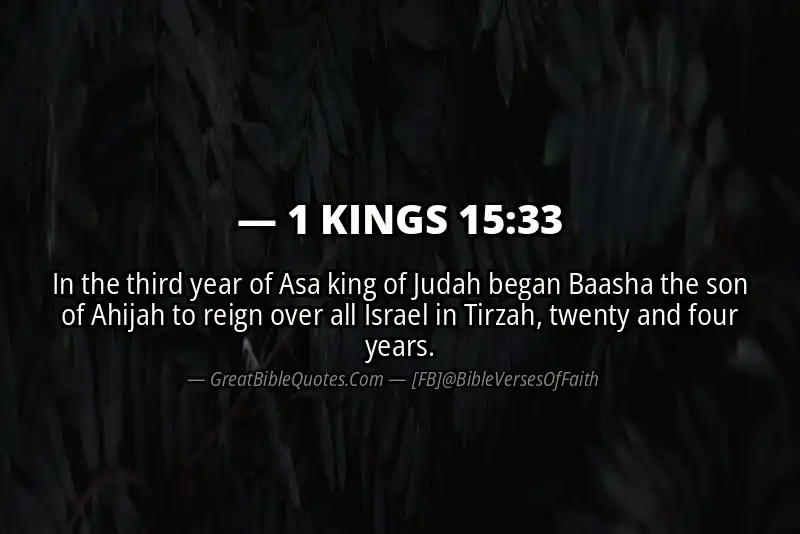 1 KINGS 15:33 Verse