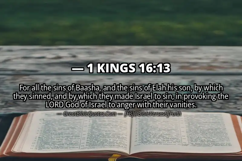 1 KINGS 16:13 Verse