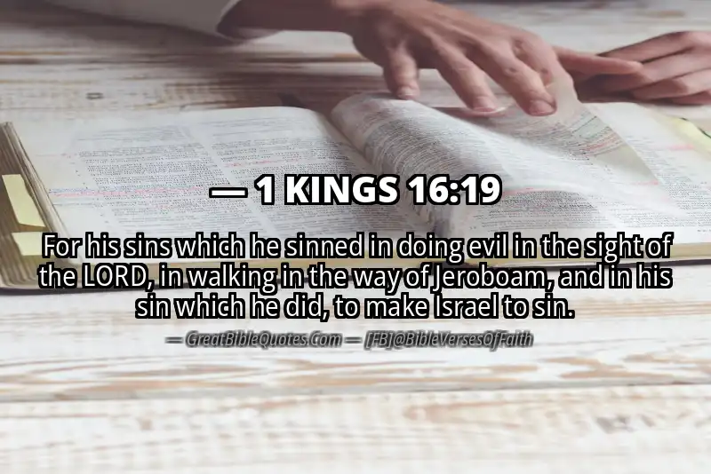 1 KINGS 16:19 Verse