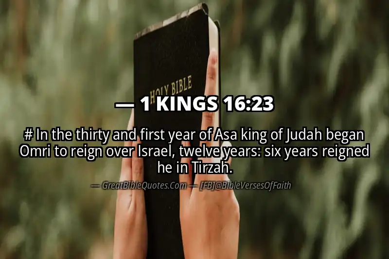 1 KINGS 16:23 Verse