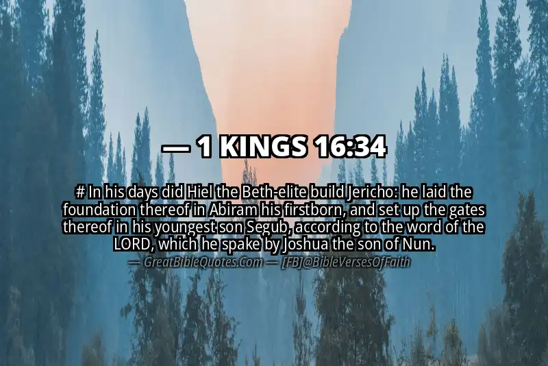 1 KINGS 16:34 Verse