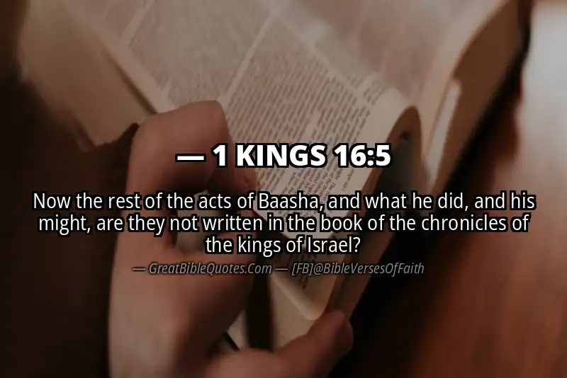 1 KINGS 16:5 Verse