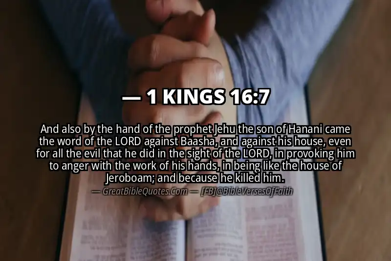 1 KINGS 16:7 Verse Image