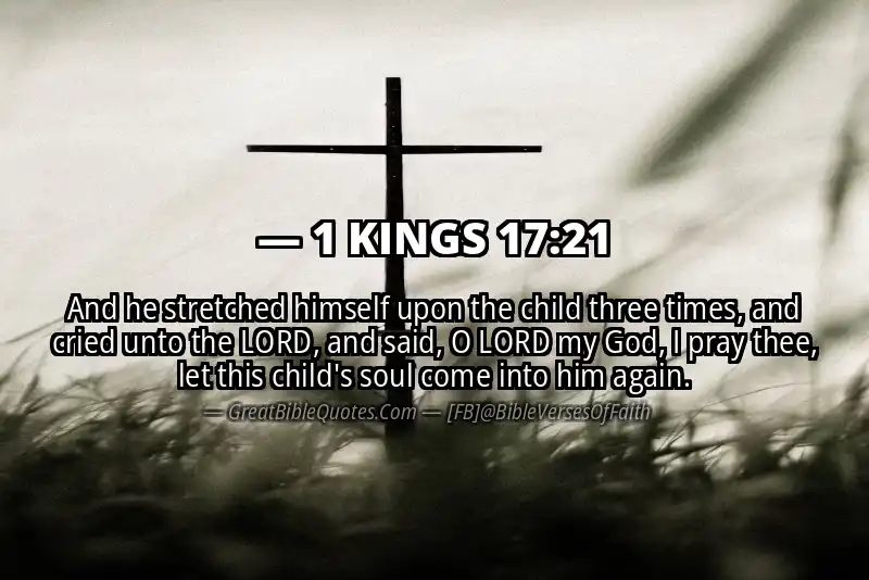 1 KINGS 17:21 Verse