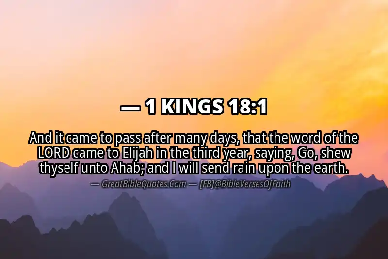 1 KINGS 18:1 Verse