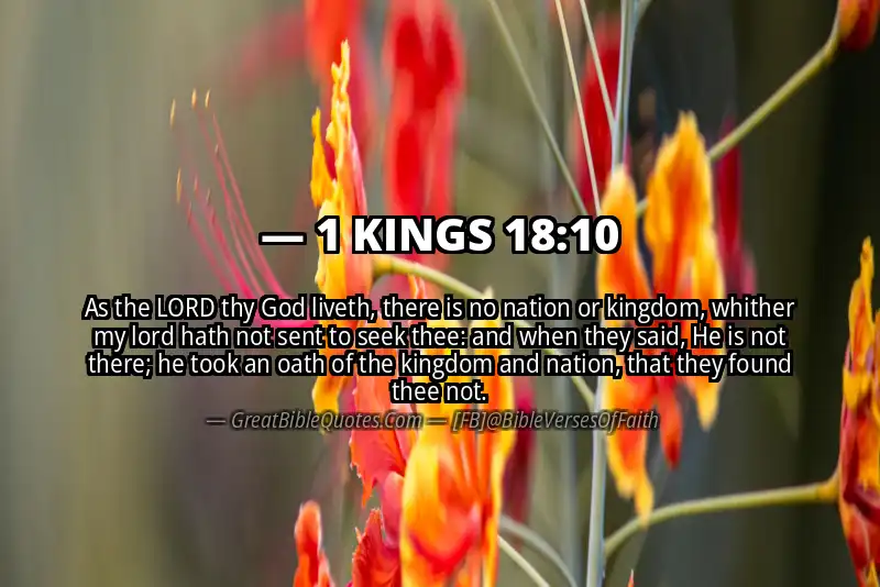 1 KINGS 18:10 Verse