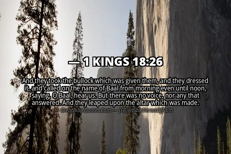 1 KINGS 18:26 Verse