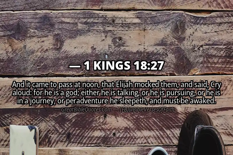1 KINGS 18:27 Verse Image