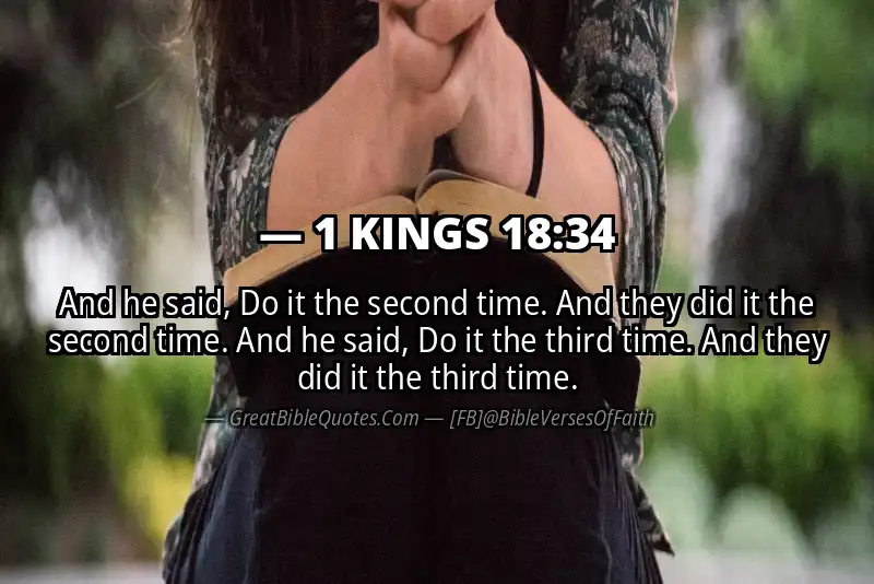 1 KINGS 18:34 Verse