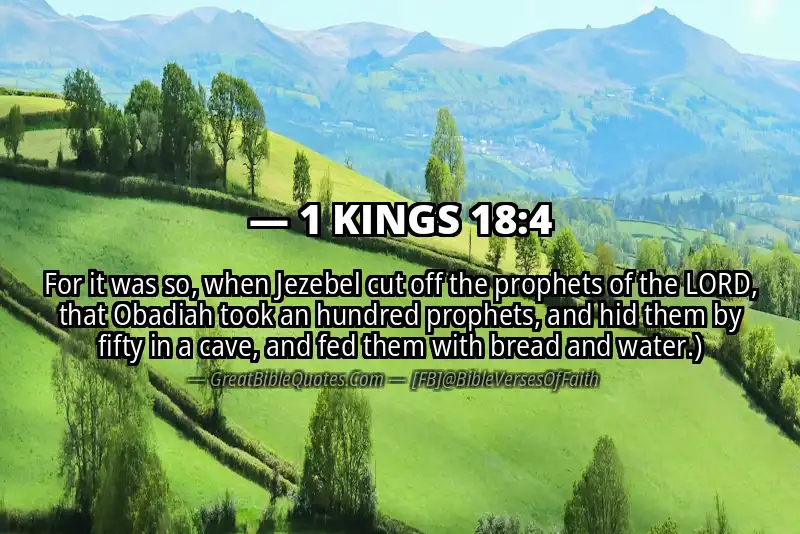 1 KINGS 18:4 Verse