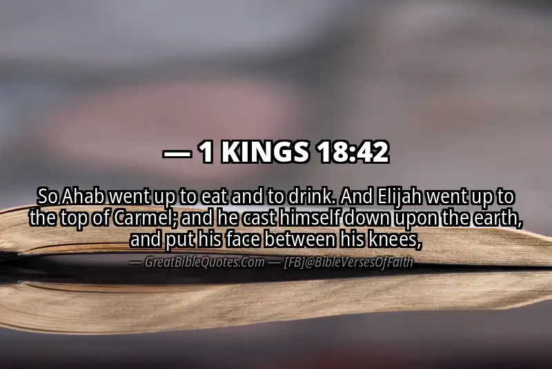 1 KINGS 18:42 Verse