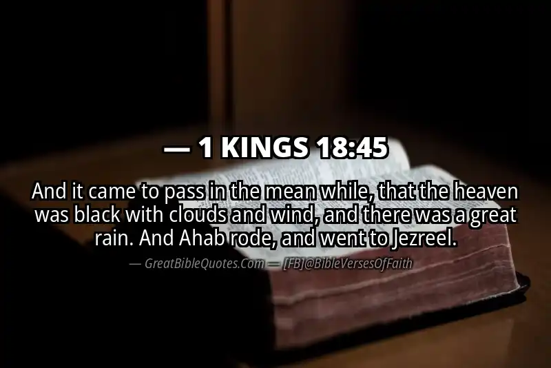 1 KINGS 18:45 Verse