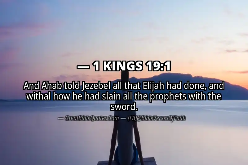 1 KINGS 19:1 Verse