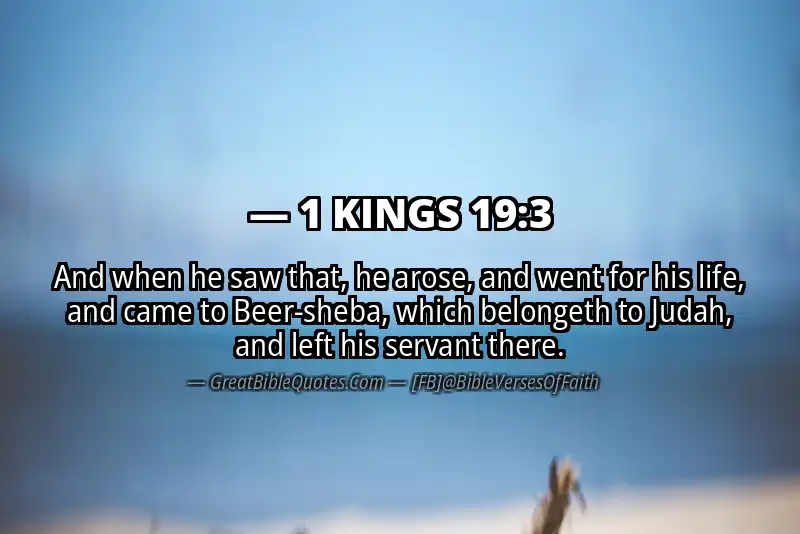 1 KINGS 19:3 Verse