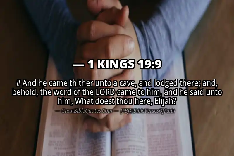 1 KINGS 19:9 Verse