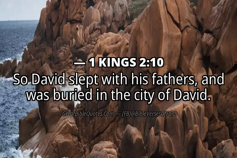 1 KINGS 2:10 Verse Image