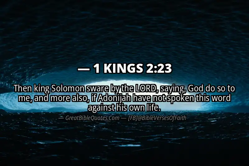 1 KINGS 2:23 Verse