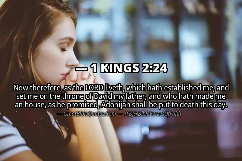 1 KINGS 2:24 Verse