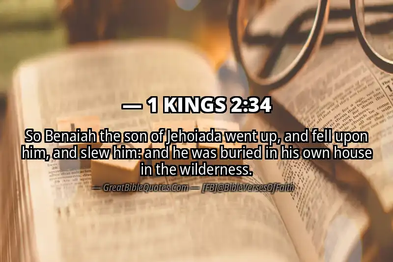 1 KINGS 2:34 Verse