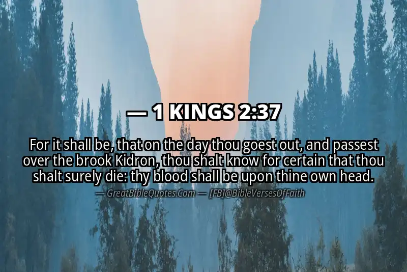 1 KINGS 2:37 Verse