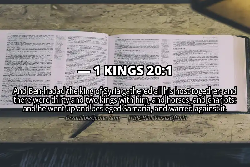 1 KINGS 20:1 Verse
