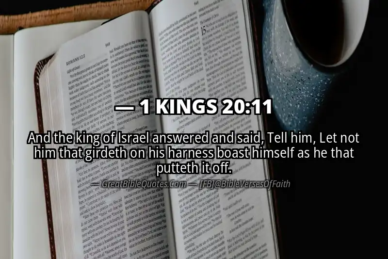 1 KINGS 20:11 Verse