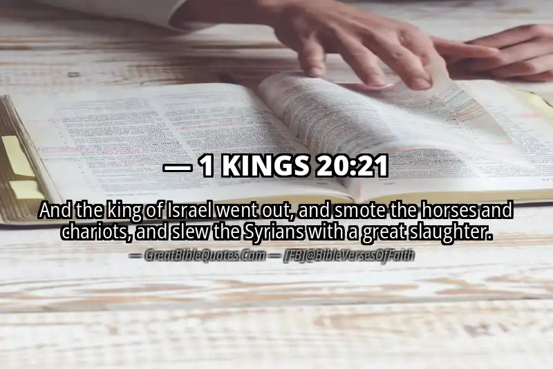 1 KINGS 20:21 Verse
