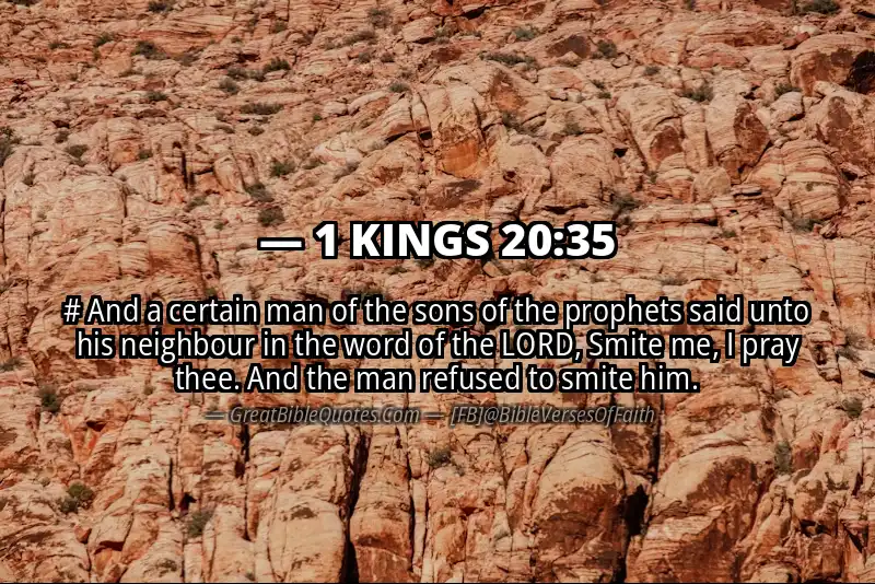 1 KINGS 20:35 Verse