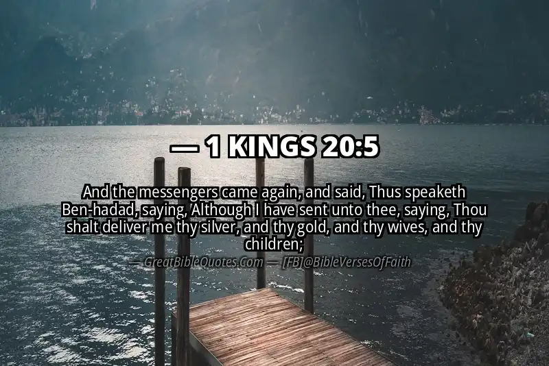 1 KINGS 20:5 Verse Image